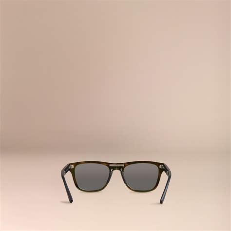 burberry folding rectangular frame sunglasses